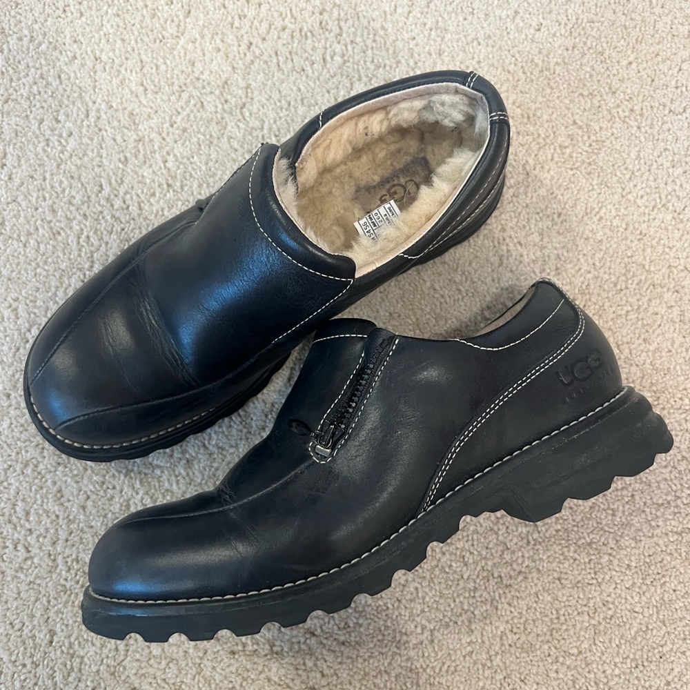 UGG Men's Black Slip-On Shoes